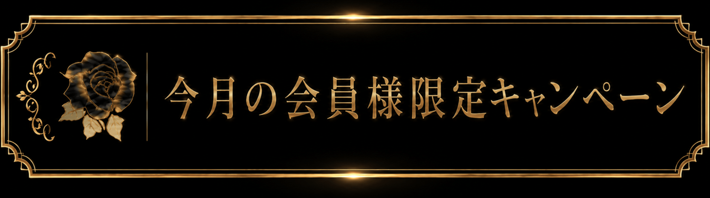 今月の会員様限定キャンペーン